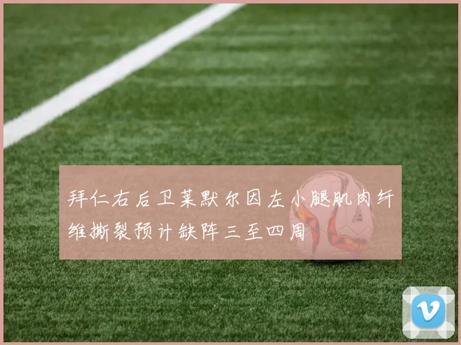拜仁右后卫莱默尔因左小腿肌肉纤维撕裂预计缺阵三至四周